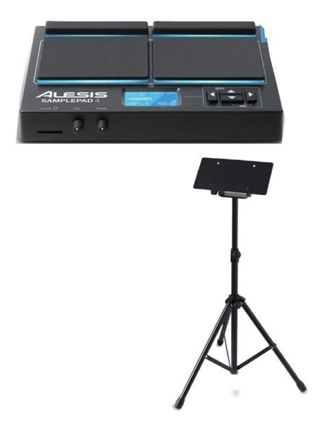 Kit Alesis Samplepad Percuss O Eletr Nica Suporte Bateria