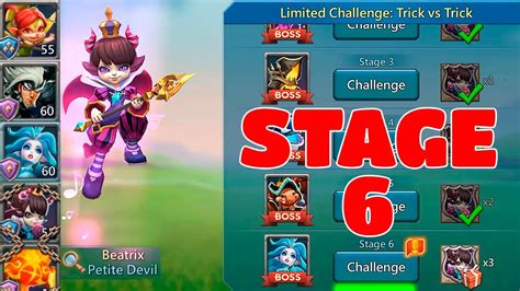 Limited Challenge Trick Vs Trick Stage Frozen Tricks Lords Mobile