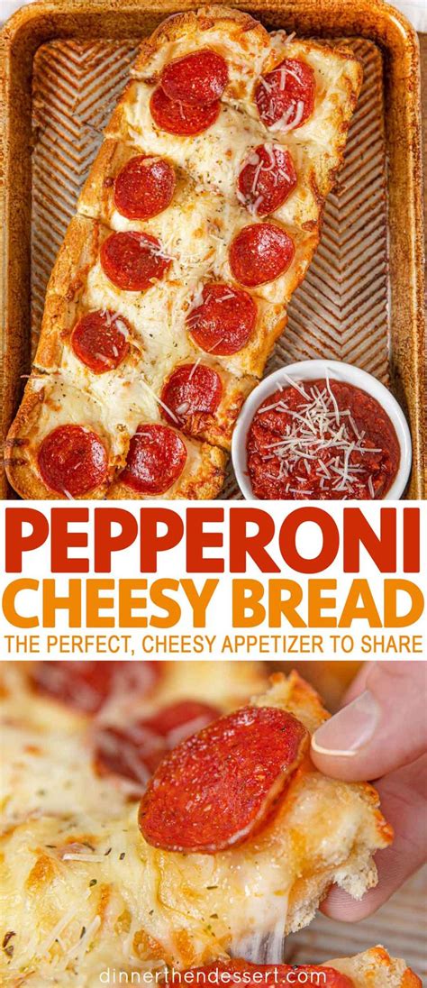 Pepperoni Cheesy Bread Is The Perfect Cheesy Appetizer To Share