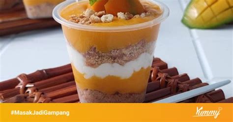 Resep No Bake Mango Dessert Jar Sederhana Rumahan Di Yummy App