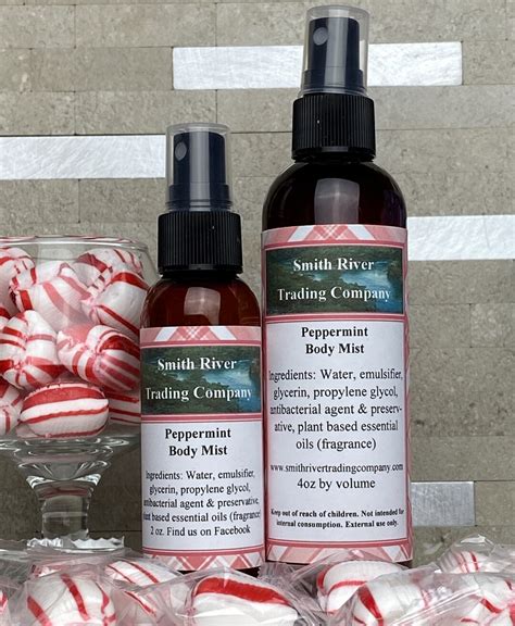 Peppermint Body Mist Peppermint Body Spray Peppermint Fragrance