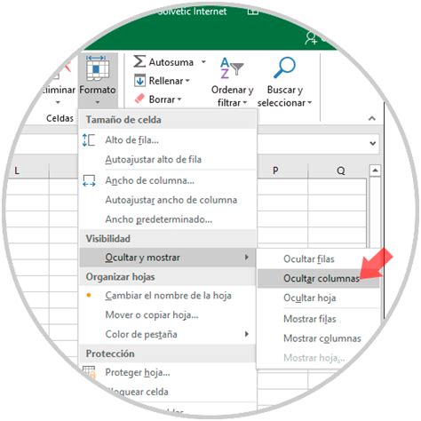 C Mo Ocultar Columnas O Celdas En Excel Solvetic