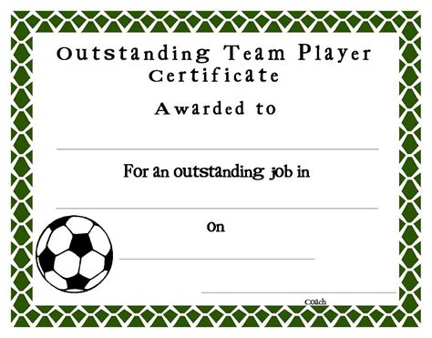 Editable Soccer Award Certificates Instant Download Etsy Free