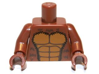 Bricker Part LEGO 973pb1026c01 Torso Bare Chest With Muscles