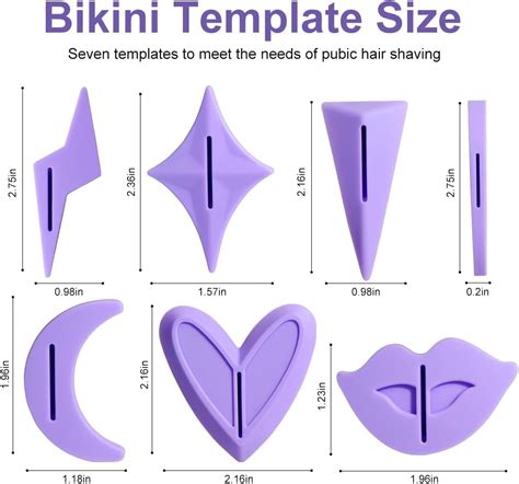 Pubic Hair Stencils Women Bikini Privates Shaving Stencil For Women Intimate Pubic Hair Trimmer