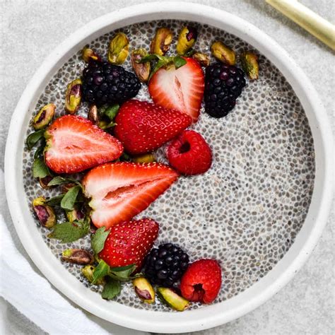 Berry Chia Pudding Meal Prep Friendly Easy Eats Dietitian