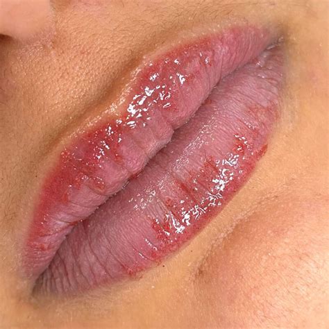 Lip Blush Healing Guide Day By Day Process