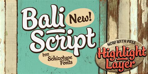 Bali Script Font Fontspring