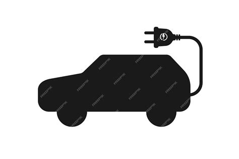 Premium Vector | Electric car icon