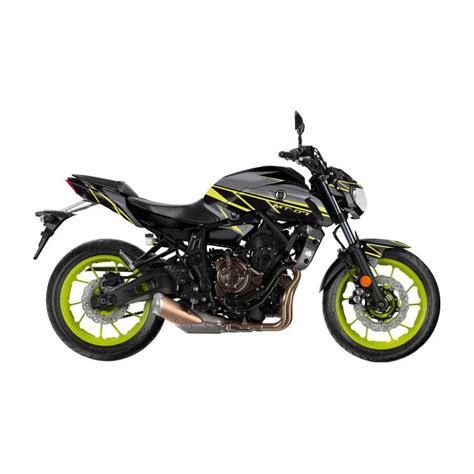 Kit D Co Kutvek Brillant Replica Noir Jaune Yamaha Mt Pi Ces