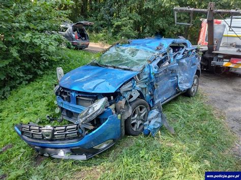 Poważny wypadek na drodze krajowej Jedna osoba ranna