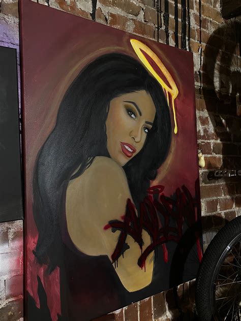 Aaliyah Oil Painting On Canvas Etsy