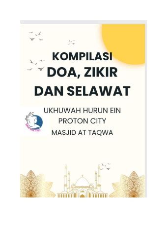 Kompilasi Doa Zikir Dan Selawat Rashidah Baharom Flip Pdf Anyflip