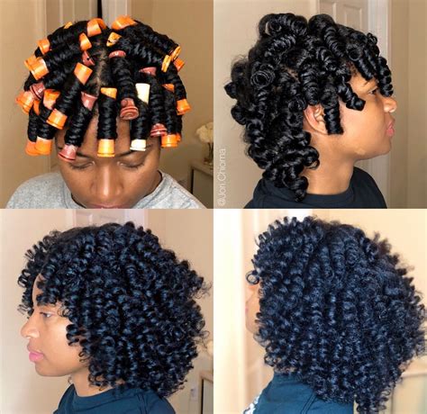 Nice Roller Set Curly Hairstyles Biracial Black Women Hairstyle Cuurly