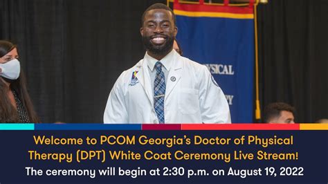 Pcom Georgias Doctor Of Physical Therapy Class Of 2024 White Coat