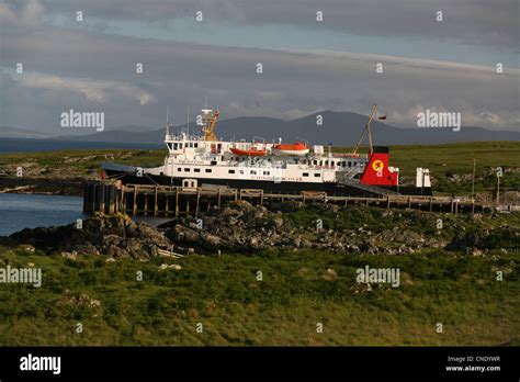 Caledonian Macbrayne ferries operating in the Scottish Hebridean island ...