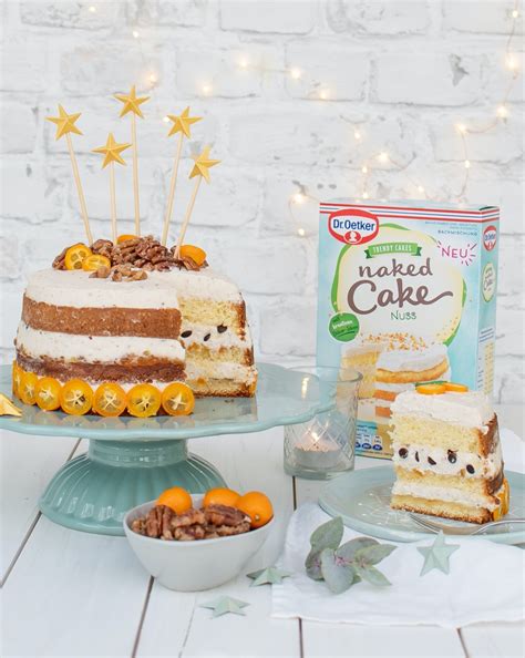 naked cake von Dr Oetker mit Cake topper Smillas Wohngefühl