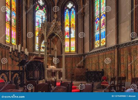 Chapel of the Hohenzollern Castle in the Black Forest, Germany ...