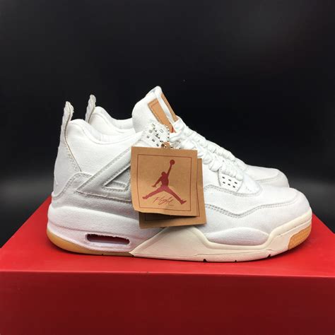 US$ 155.00 - Air Jordan 4 Levis White - www.kickplug.cn