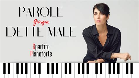 Parole Dette Male Spartito Pianoforte Accompagnamento Sanremo