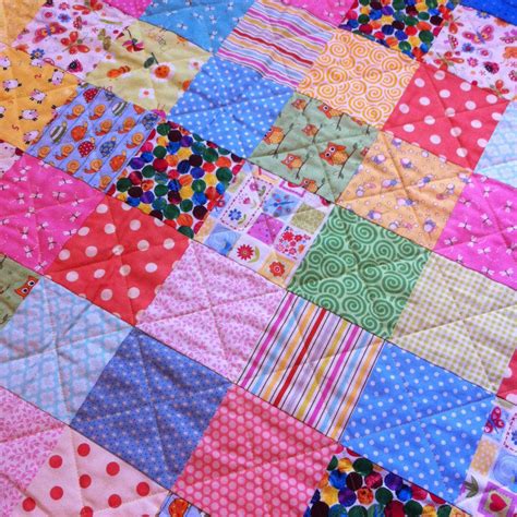 The Pink Button Tree How To Make A Patchwork Quilt