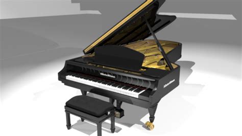 Piano Free 3d Model Ma Mb Free3d