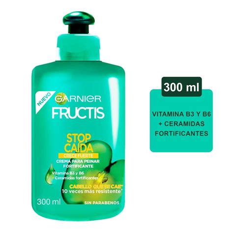 Crema para peinar Garnier Fructis stop caída crece fuerte 300 ml