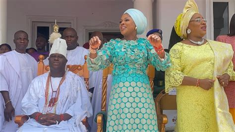 Olori Magret Ogunwusi With Dr Sobola As Olori Temitope Honors Ife