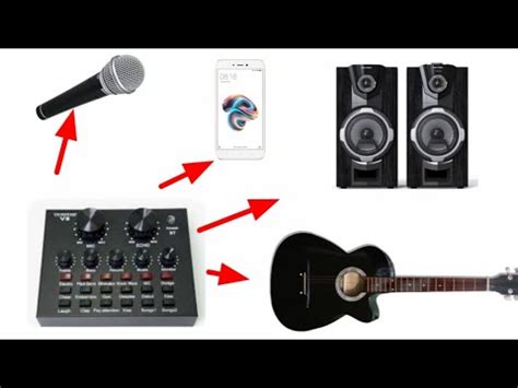 Cara Menyambungkan Soundcard V8 Ke Speaker Aktif Live Akustik Dan