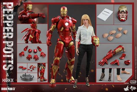 Exclusive Hot Toys Pepper Potts Iron Man Mark Ix Set Marvel Toy News