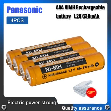 1 2V AAA HHR 65AAABU Ni MH Rechargeable Battery 630mah For Panasonic