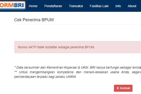 Cara Cairkan Bpum Eform Bri Tahap Blt Umkm Meski Nik Ktp Tidak Lolos