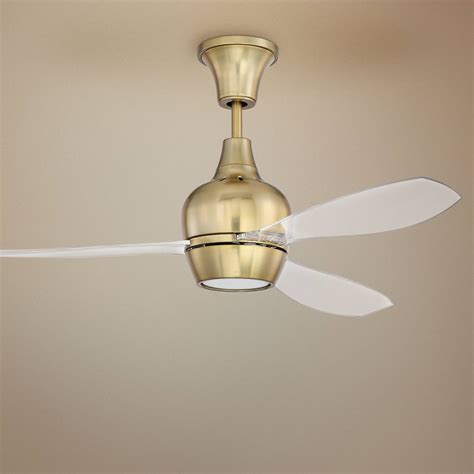 3 Blade Gold Ceiling Fan With Light Kit Ceiling Fans Lamps Plus