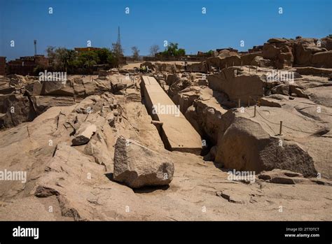 The Unfinished Obelisk Aswan Egypt Stock Photo Alamy