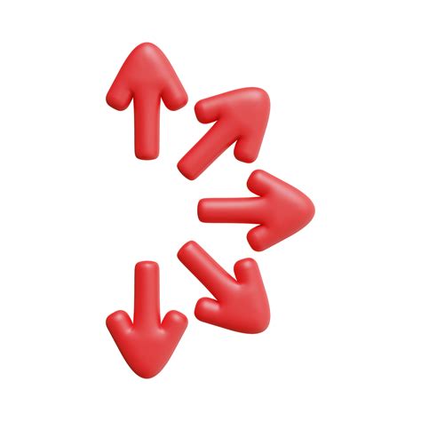 Red Arrow 3d Red Arrow 3d Red Arrow In Different Style And Shapes