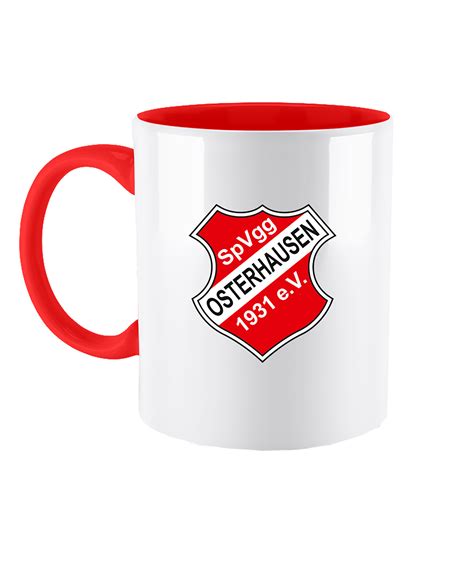 SpVgg Osterhausen Tasse Wappen Rot Fan Shop Verein