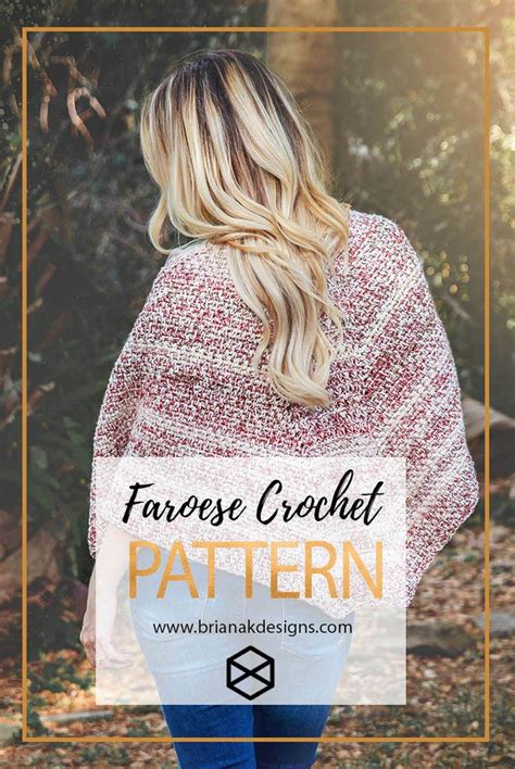 Faroese Crochet Shawl Briana K Designs Shawl Crochet Pattern