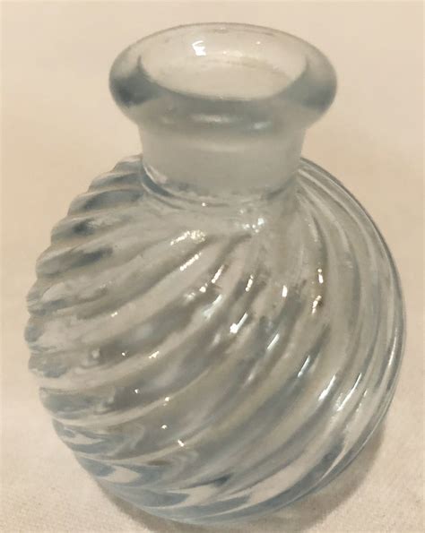 Blue Swirl Glass Vintage Perfume Scent Bottle