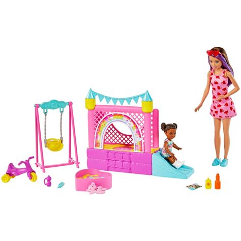 Barbie Skipper Bounce House Playset Big W