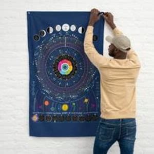 2023 Cosmic Calendar Featuring Zodiac, Moon Phases astrology, Astronomy ...