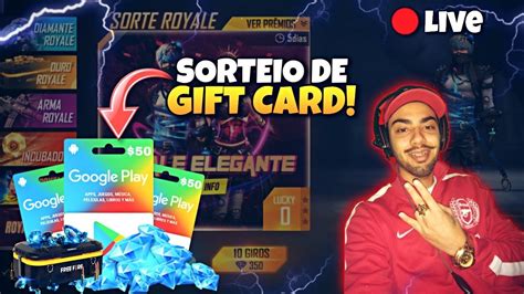 FREEFIREZEIROS SORTEIO GIFT CARD RUMO AO MESTRE FREE FIRE AO VIVO