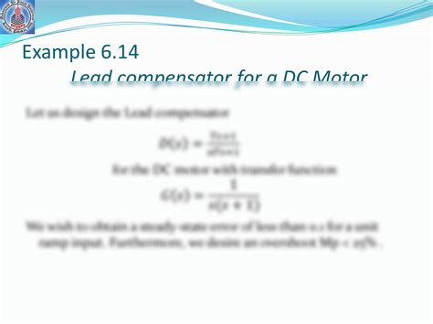 SOLUTION: Lead compensator design control systems - Studypool