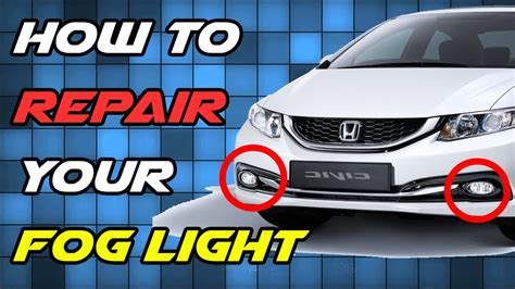 How To Repair Broken Fog Light Glass Lens Replacement Diy Youtube