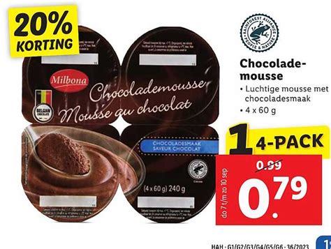 Milbona Chocolademousse Aanbieding Bij Lidl 1Folders Nl