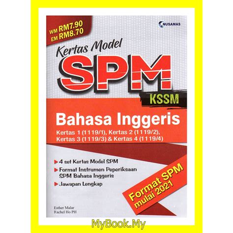 Myb Buku Latihan Kertas Model Spm Kertas Bahasa Inggeris