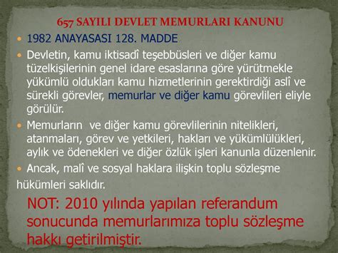 657 DEVLET MEMURLAR KANUNU Ppt Indir