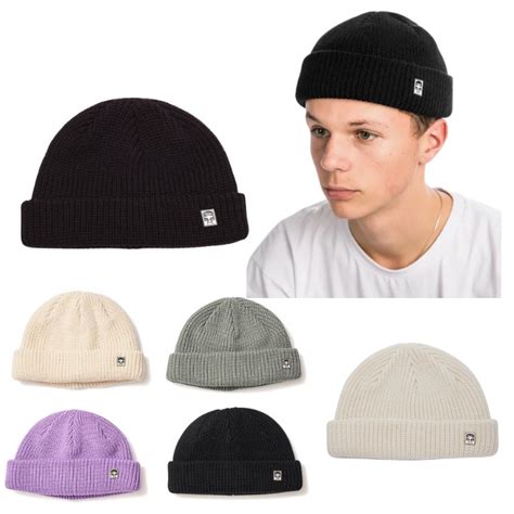 Obey Logo Fashion Knitted Beanie Plain Hat Casual Winter Bonnet Cap For