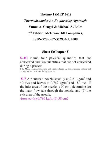 PDF Thermodynamics An Engineering Approach جدة PDF file515 Air