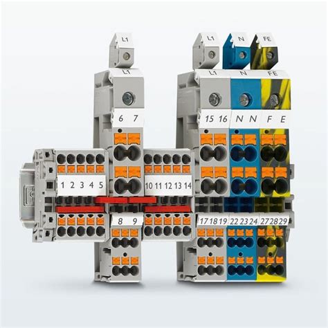 Connection Ready Distribution Blocks With Push In Connection Phoenix