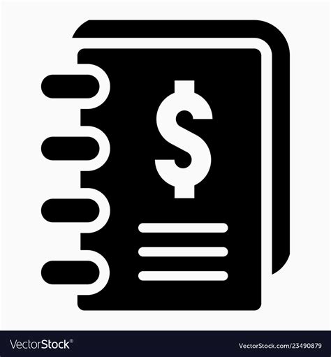 Ledger icon Royalty Free Vector Image - VectorStock